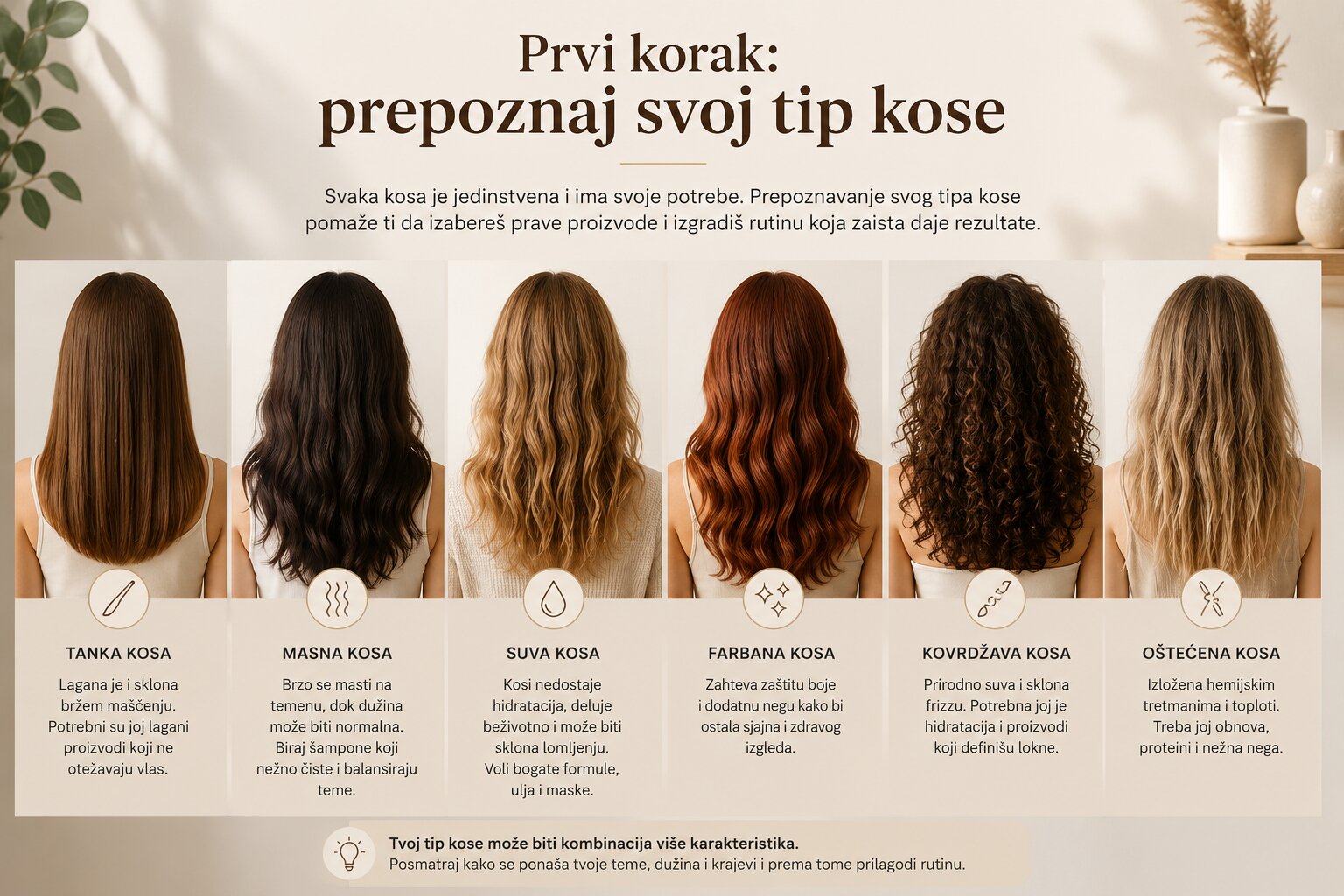 Tipovi kose i njihove potrebe
