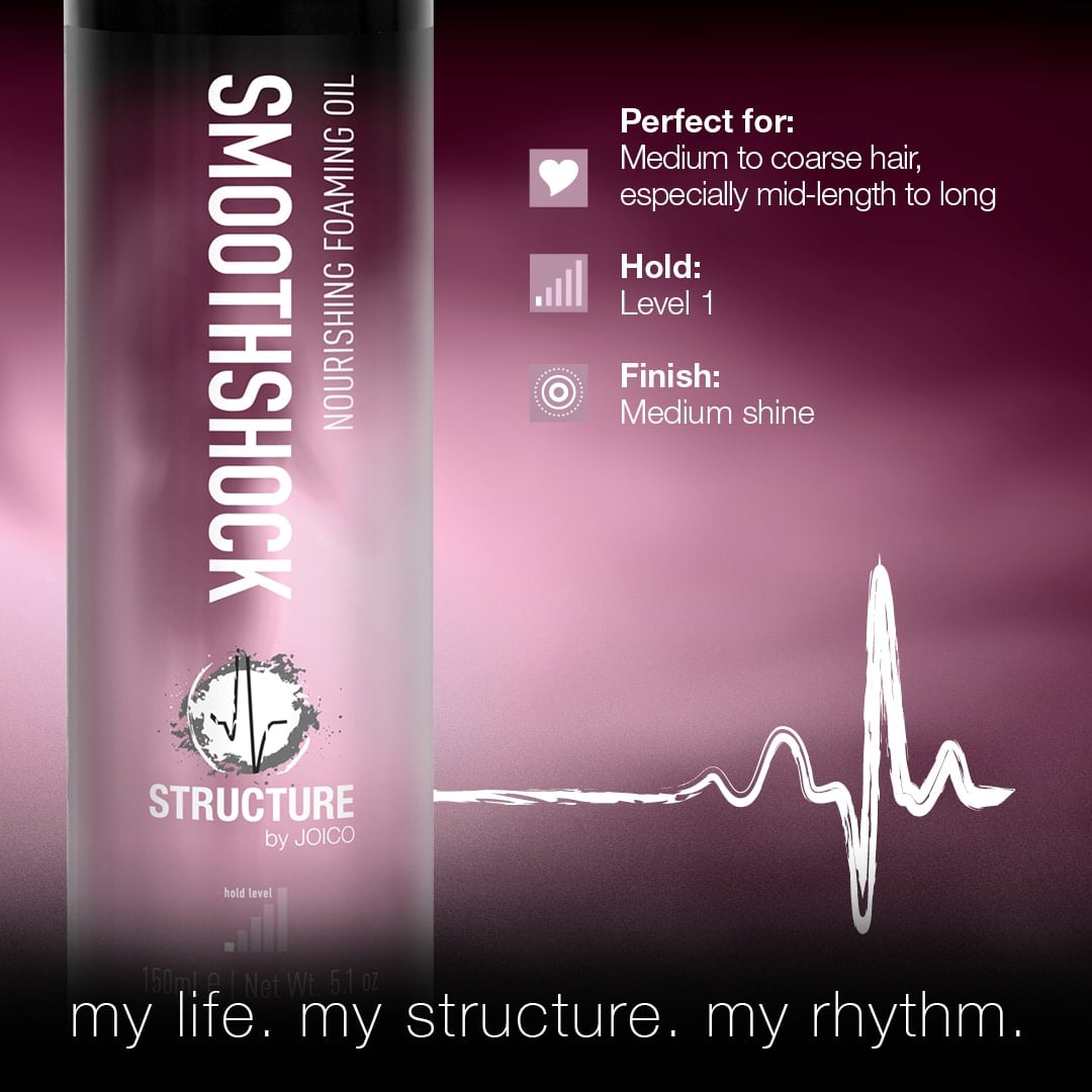 Structure By Joico SmoothShock 150ml - Penušavo ulje za stilizovanje zagladjenih frizura