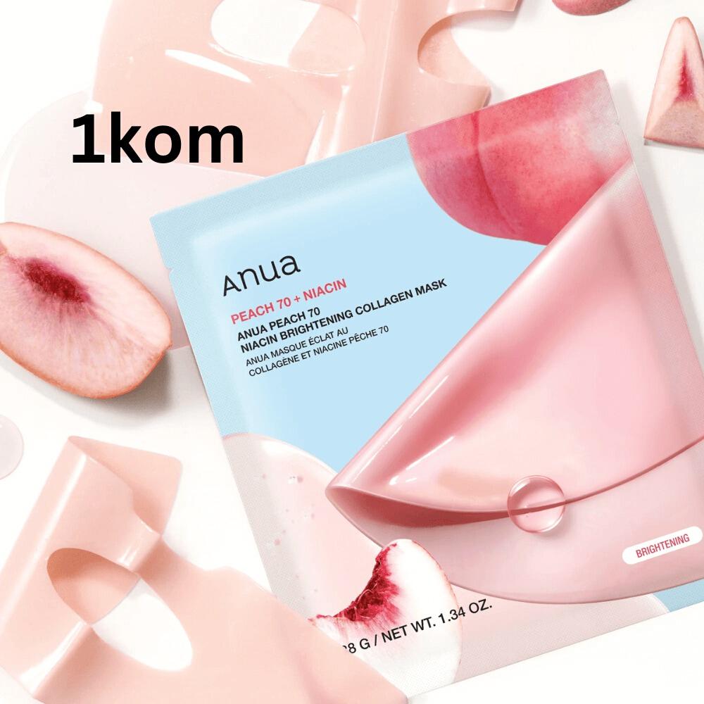 Peach 70 Niacin Brightening Collagen Mask 1ea
