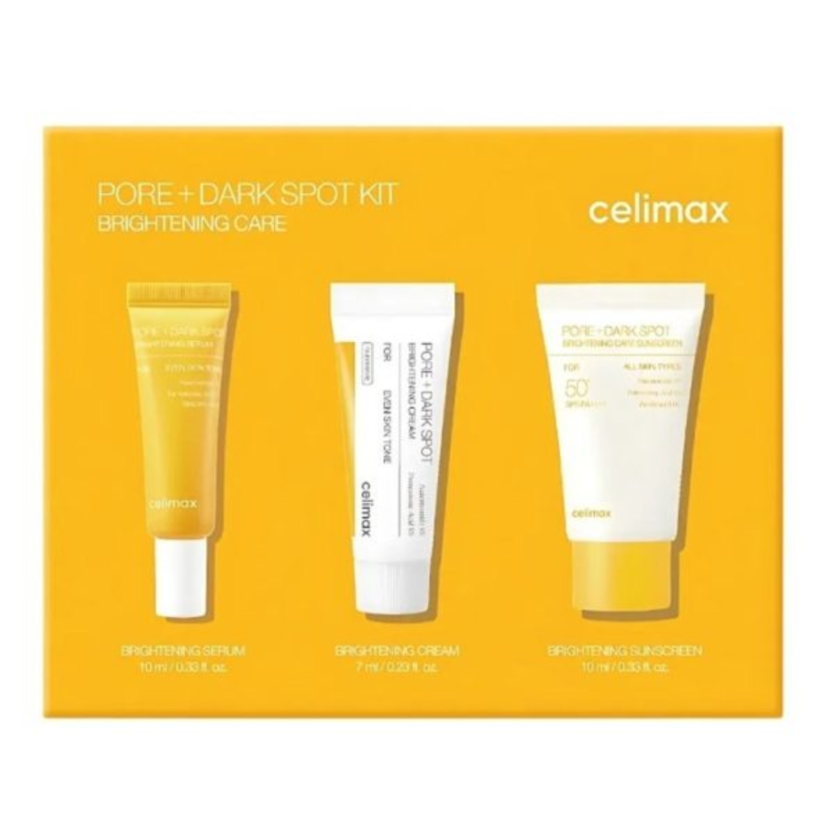 Pore+Dark Spot Brightening Kit, 10ml+7ml+10ml