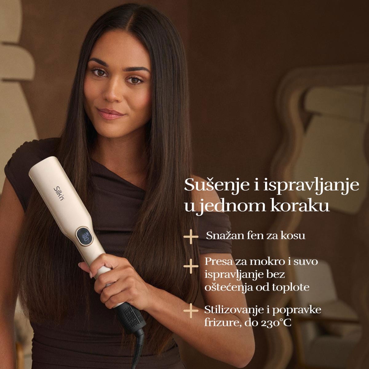 Silk'n 2 u 1 Pegla i fen za kosu SilkyAir Trinity