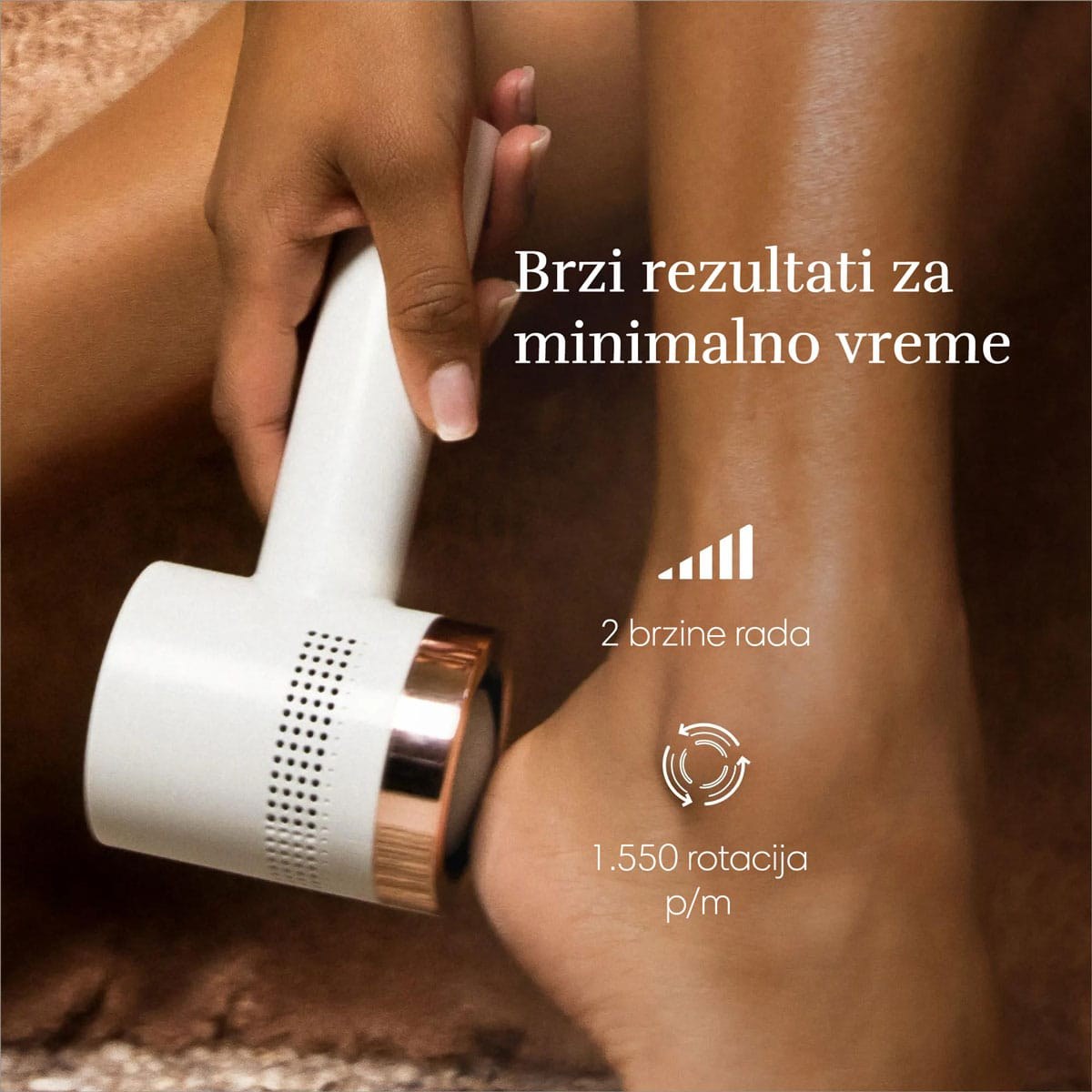 Silk'n Aparat za negu peta VacuPedi Callus Remover - Rose Gold
