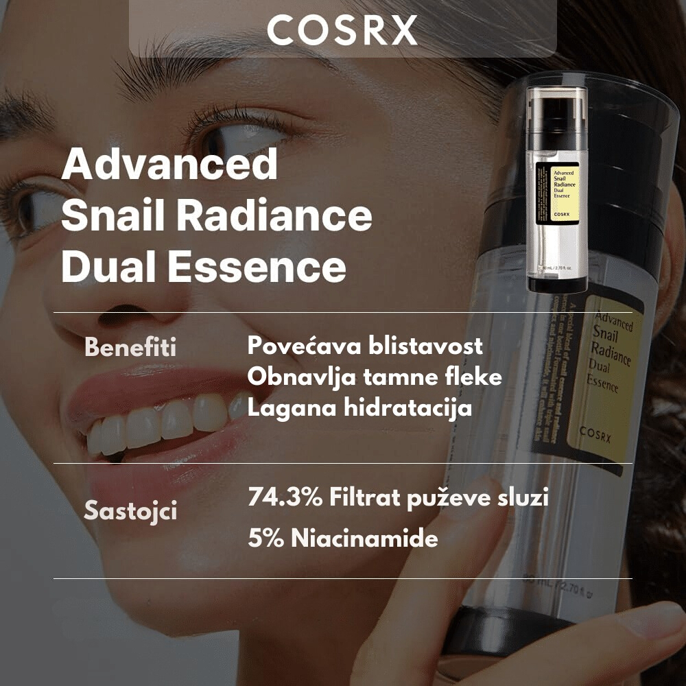 Advanced Snail Radiance Dual Essence 80ml