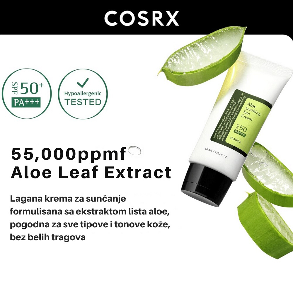 Aloe Soothing Sun Cream Spf50+ Pa+++ 50ml