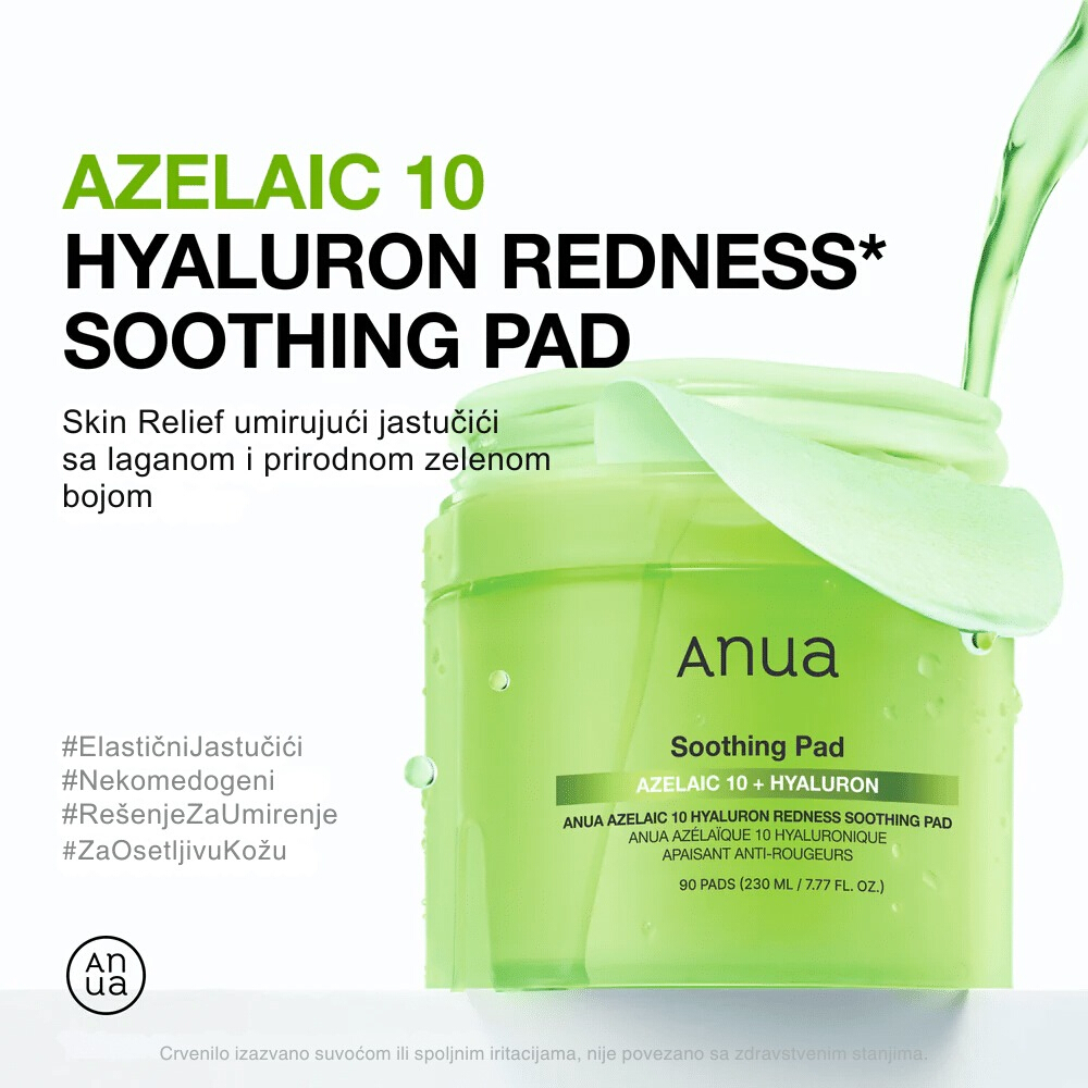 Azelaicacid 10 Hyaluron Redness Soothing Pad 230ml 90ea