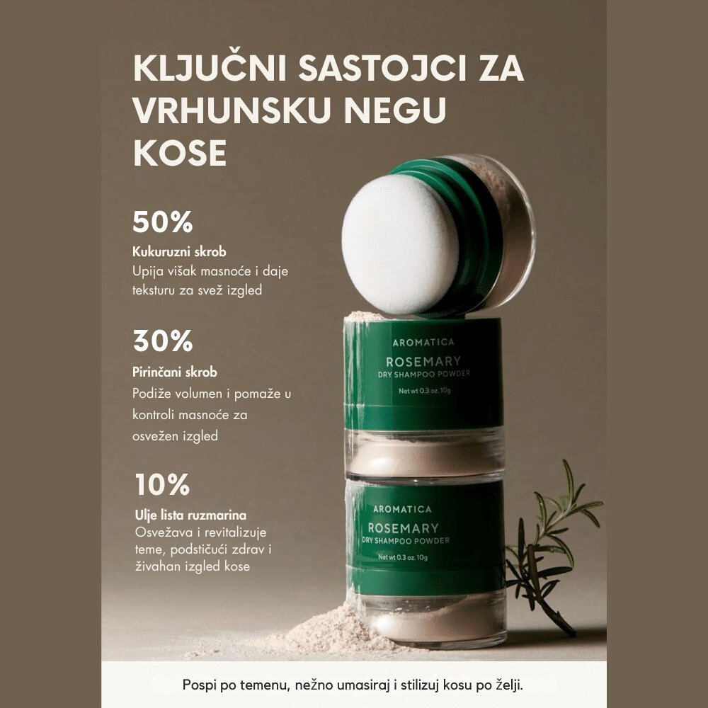 Rosemary Dry Shampoo Powder 10g